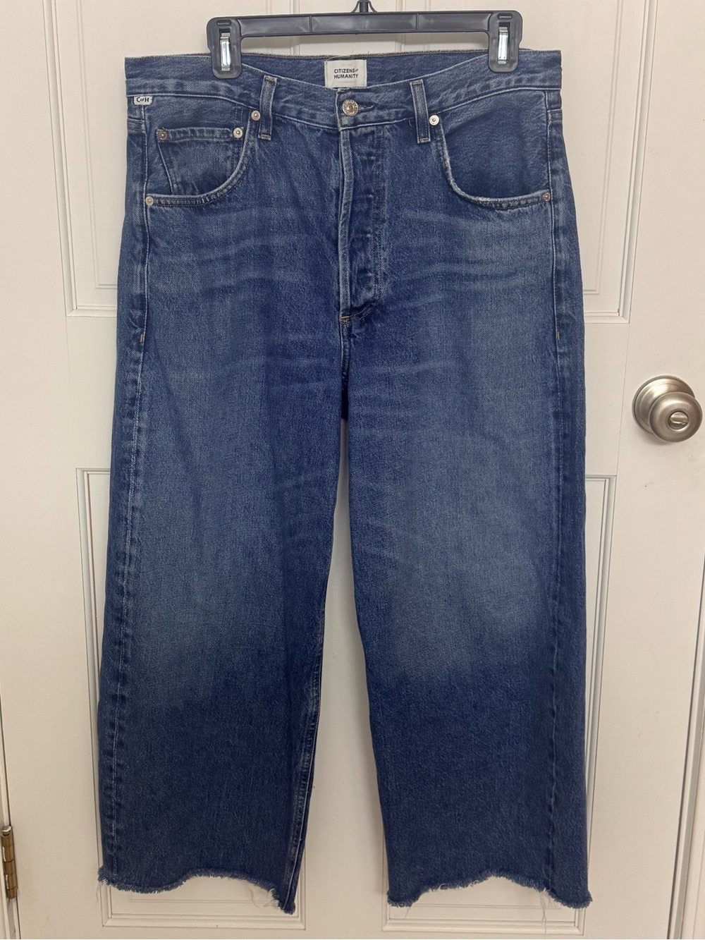 Citizens Of Humanity Ayla raw hem crop Jean